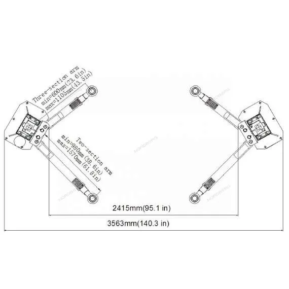 LAUNCH TLT245ATL 4,5 т Подъемник 380В 2х стоечный с верхней синхронизацией (синий) в Новосибирске купить по выгодной цене 100kwatt.ru