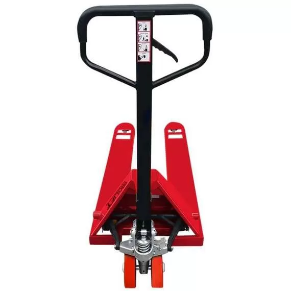 PROLIFT АС35 (R) 3500 кг Тележка гидравлическая (полиуретан, красная) в Новосибирске, Грузоподъемность: 3.5 тонны (3500 кг), Материал покрытия колес: с полиуретановыми колесами, Цвет тележки: красный купить по выгодной цене 100kwatt.ru