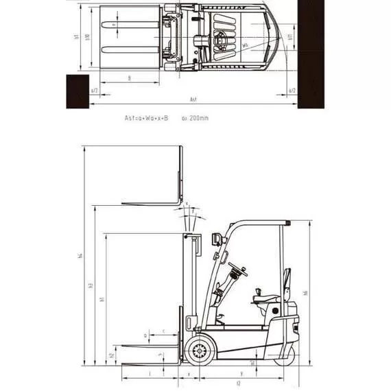 OXLIFT CPDS10-XD2 Li-Ion 1 т 3 м Электропогрузчик вилочный в Новосибирске купить по выгодной цене 100kwatt.ru