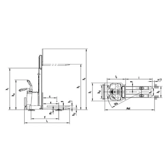 SIBLINE CL1556W 1,5 т 5,6 м Самоходный штабелёр с платформой оператора в Новосибирске купить по выгодной цене 100kwatt.ru