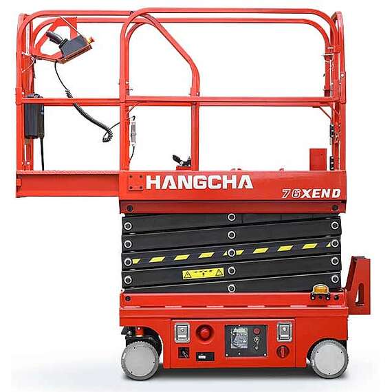 HANGCHA 78XEN 230 кг 6 м Ножничный подъемник аккумуляторный в Новосибирске, Грузоподъемность: 230 кг, Высота подъема, м.: 5.8 м, Тип питания: аккумуляторные (DC), Напряжение: 24 В, Тип батареи: Кислотная, обслуживаемая купить по выгодной цене 100kwatt.ru