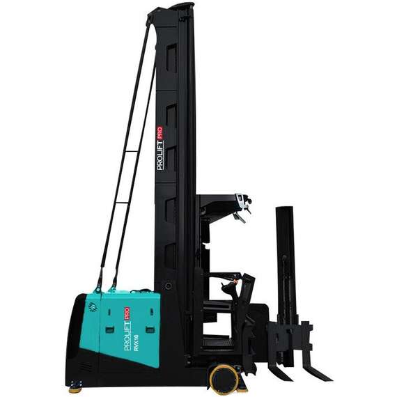 PROLIFT PRO RVX 1650 1,6 т 5 м Узкопроходный штабелер с подъемом кабины оператора в Новосибирске, Грузоподъемность: 1.6 тонны (1600 кг), Высота подъема вил, м.: 5 м, Напряжение: 80 В, Тип батареи: Кислотная, обслуживаемая купить по выгодной цене 100kwatt.ru