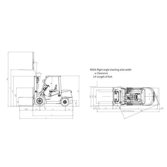 GROS-HELI CPQD20-RCK2 FFL 2 т 3,3 м Бензиновый погрузчик, двухсекционная мачта со свободным ходом в Новосибирске, Грузоподъемность: 2 тонны (2000 кг), Высота подъема вил, м.: 3.3 м купить по выгодной цене 100kwatt.ru