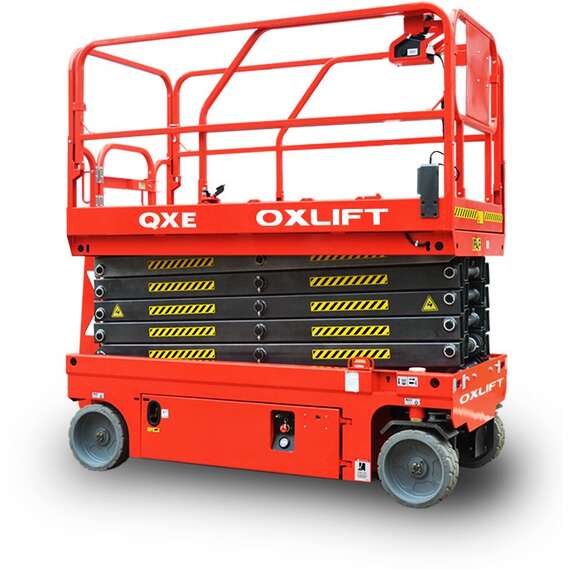 OXLIFT QXE 08230E 230 кг 6 м Ножничный самоходный подъемник в Новосибирске купить по выгодной цене 100kwatt.ru