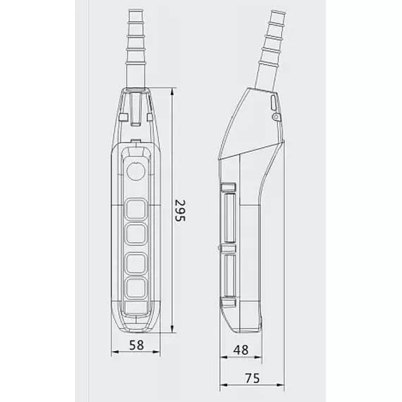 OCALIFT IP55 TNHA1-62FYS Пульт управления 4 кнопками 2 скорости, стоп, ключ в Новосибирске купить по выгодной цене 100kwatt.ru