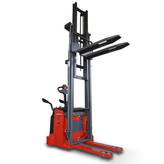 OXLIFT BX-3520 Самоходный штабелер с платформой для оператора 3.5 м 2000 кг в Новосибирске купить по выгодной цене 100kwatt.ru