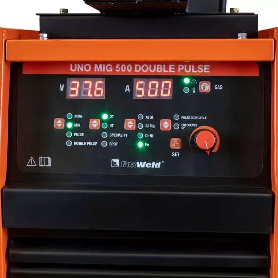 FoxWeld UNO MIG 500 DOUBLE PULSE Сварочный полуавтомат (Источник питания+МП+Тележка+БЖО) в Новосибирске купить по выгодной цене 100kwatt.ru